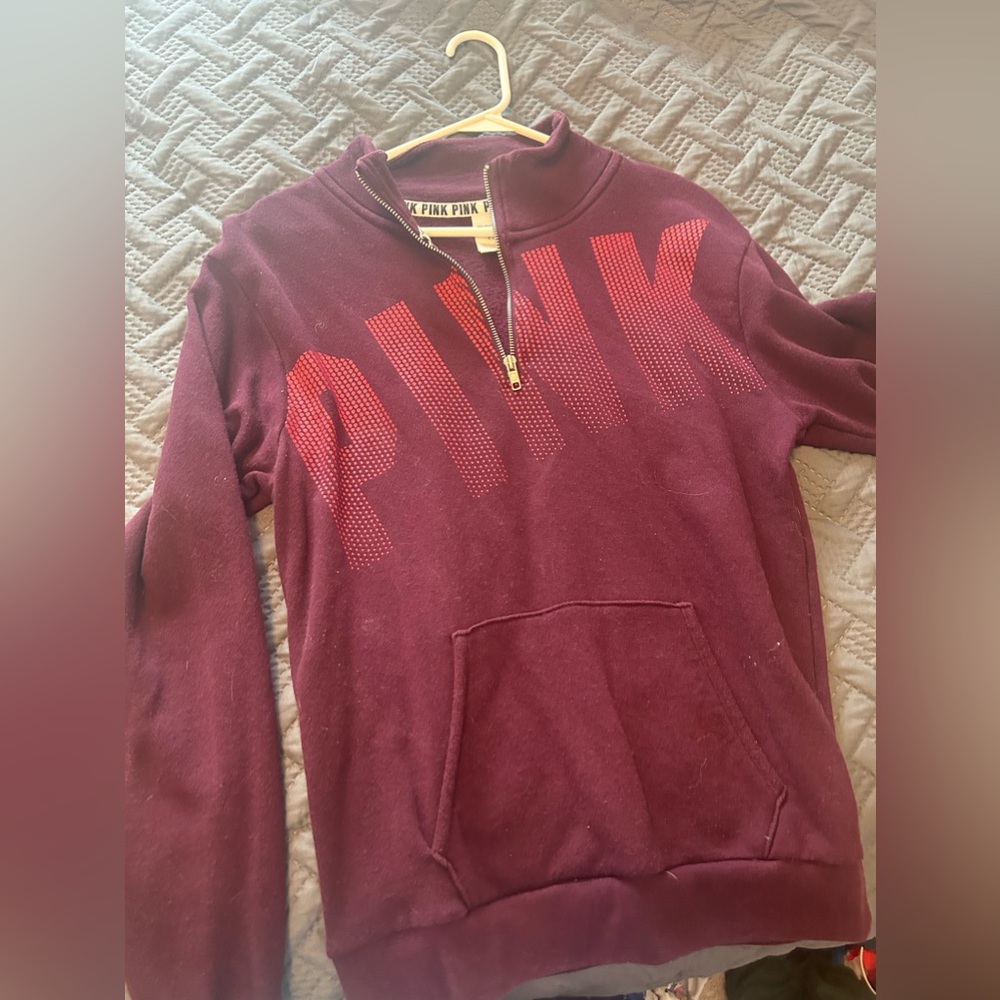 Maroon/deep purple Pink pullover